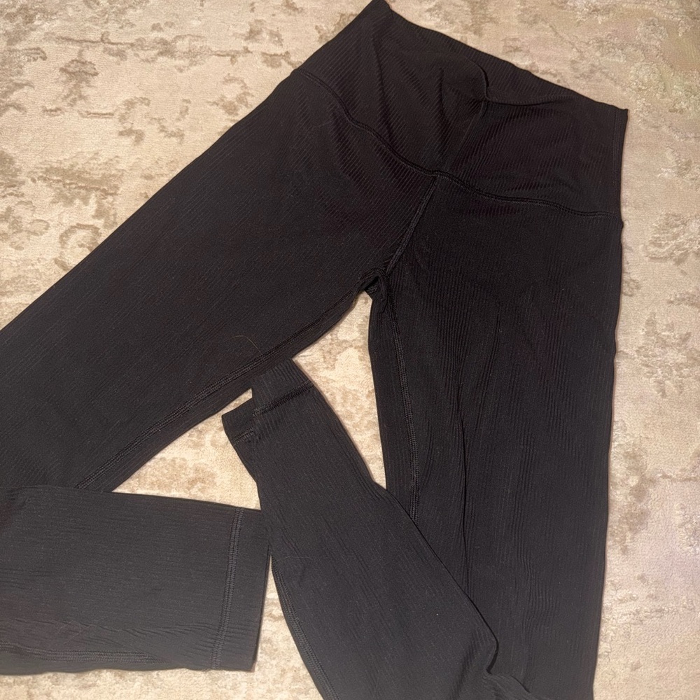 Lululemon align Black Ribbed Leggings